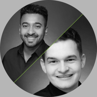 Daniel Sathees Elmo und Humphrey Güthaus