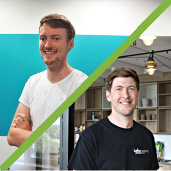 Mit Sebastian und Frederik